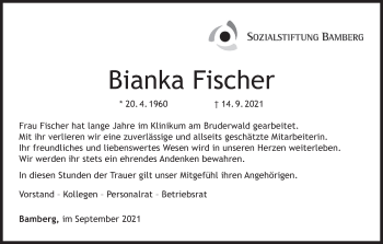 Anzeige von Bianka Fischer von MGO