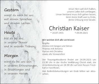 Anzeige von Christian Kaiser von MGO