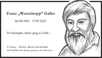 Anzeige von Franz Galler von MGO