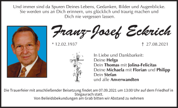 Anzeige von Franz-Josef Eckrich von MGO