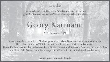 Anzeige von Georg Karmann von MGO