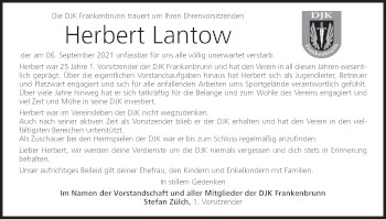Anzeige von Herbert Lantow von MGO