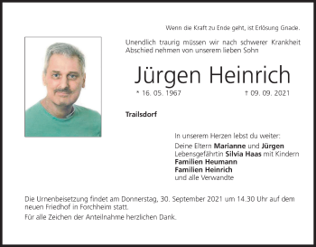 Anzeige von Jürgen Heinrich von MGO