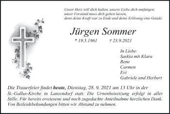 Anzeige von Jürgen Sommer von MGO