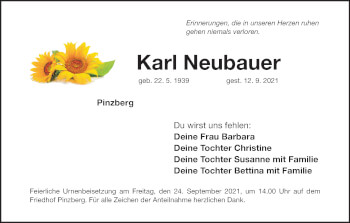 Anzeige von Karl Neubauer von MGO