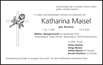 Anzeige von Katharina Maisel von MGO
