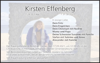 Anzeige von Kirsten Effenberg von MGO