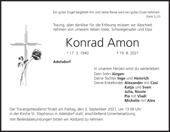 Anzeige von Konrad Amon von MGO