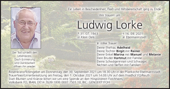Anzeige von Ludwig Lorke von MGO