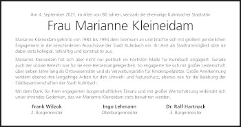 Anzeige von Marianne Kleineidam von MGO