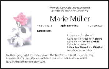 Anzeige von Marie Müller von MGO