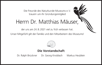 Anzeige von Matthias Mäuser von MGO