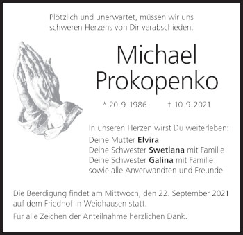 Anzeige von Michael Prokopenko von MGO