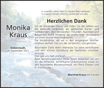 Anzeige von Monika Kraus von MGO