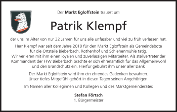 Anzeige von Patrik Klempf von MGO