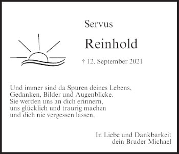 Anzeige von Reinhold  von MGO