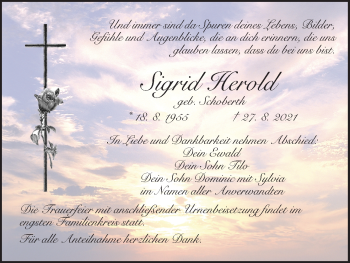 Anzeige von Sigrid Herold von MGO