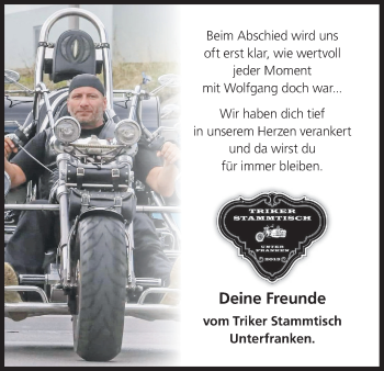 Anzeige von Wolfgang  von MGO