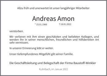 Anzeige von Andreas Amon von MGO