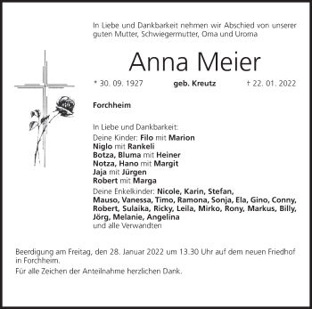 Anzeige von Anna Meier von MGO