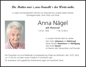 Anzeige von Anna Nägel von MGO