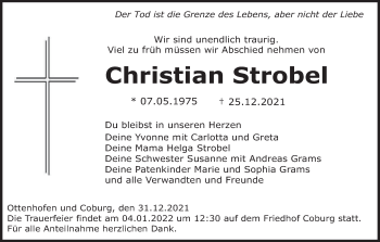 Anzeige von Christian Strobel von MGO
