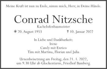 Anzeige von Conrad Nitzsche von MGO