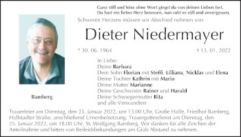 Anzeige von Dieter Niedermayer von MGO