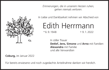 Anzeige von Edith Herrmann von MGO