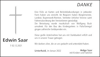 Anzeige von Edwin Saar von MGO