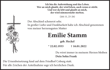 Anzeige von Emilie Stamm von MGO