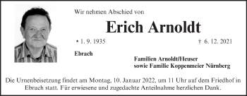 Anzeige von Erich Arnoldt von MGO