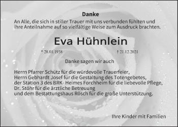 Anzeige von Eva Hühnlein von MGO