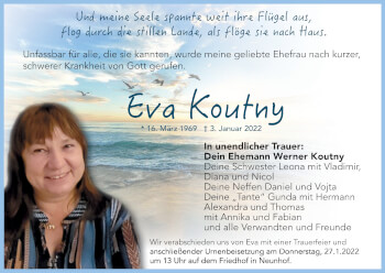 Anzeige von Eva Koutny von MGO