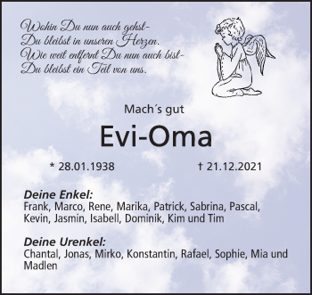 Anzeige von Evi-Oma  von MGO