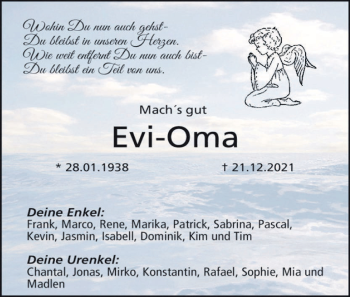 Anzeige von Evi-Oma  von MGO
