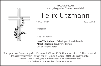 Anzeige von Felix Utzmann von MGO