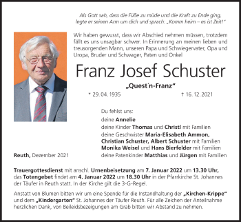 Anzeige von Franz Josef Schuster von MGO
