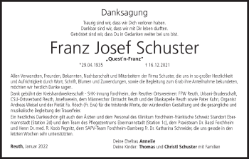 Anzeige von Franz Josef Schuster von MGO