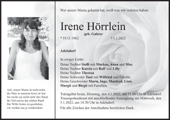 Anzeige von Irene Hörrlem von MGO