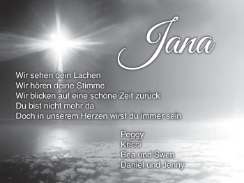 Anzeige von Jana  von MGO