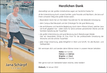 Anzeige von Jana Schärpf von MGO