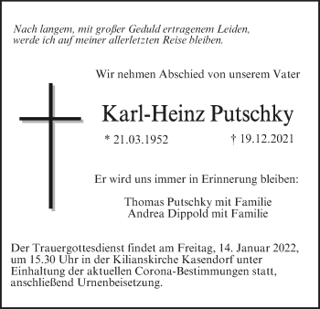 Anzeige von Karl-Heinz Putschky von MGO