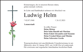 Anzeige von Ludwig Helm von MGO