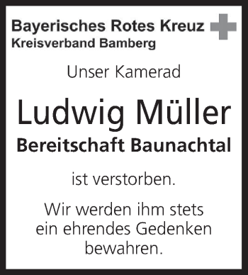 Anzeige von Ludwig Müller von MGO