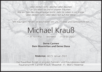 Anzeige von Michael Krauß von MGO