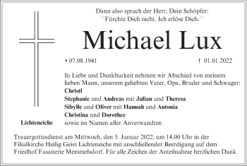 Anzeige von Michael Lux von MGO