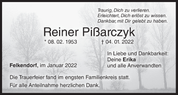 Anzeige von Reiner Pißarczyk von MGO