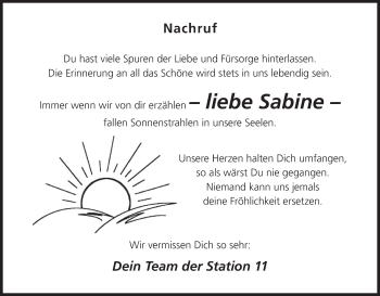 Anzeige von Sabine  von MGO