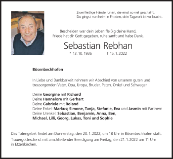 Anzeige von Sebastian Rebhan von MGO